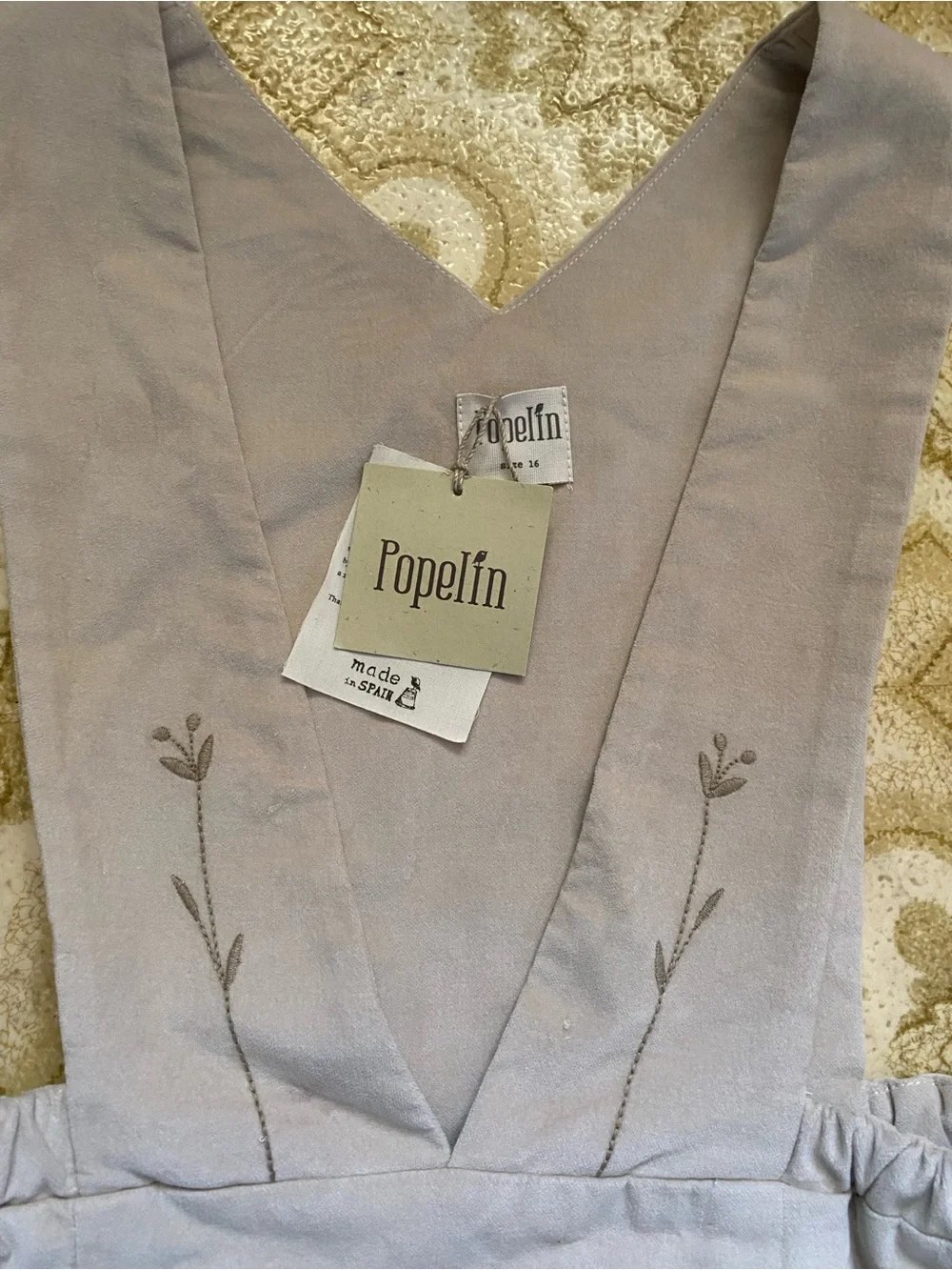 Popelín Girls Corduroy Pinafore Jumper Dress Size 16 NWT
